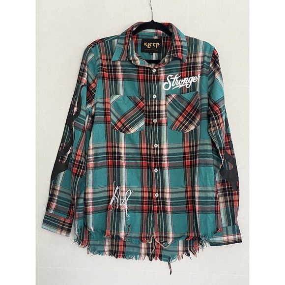 Men KLEEP Premium Flannel Button Down Shirt - Picture 1 of 16